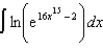 Find the indefinite integral.   A)    B)    C)    D)    E)   