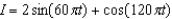 The oscillating current in an electrical circuit is   where I is measured in amperes and t is measured in seconds. Find the average current for the time interval   . Round your answer to three decimal places. A)  1.637 amps B)  0.637 amps C)  1.273 amps D)  2.546 amps E)  2.273 amps