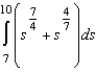 Evaluate the definite integral of the algebraic function.   Use a graphing utility to verify your results. A)    B)    C)    D)    E)   