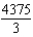Evaluate the following definite integral by the limit definition.   A)  4375 B)    C)  4372 D)  1125 E)   