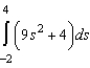 Evaluate the following definite integral by the limit definition.   A)  -216 B)  240 C)  -240 D)  192 E)  216