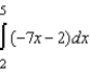 Write the following limit as a definite integral on the interval [2 , 5], where c<sub>i </sub>is any point in the ith subinterval.   A)    B)    C)    D)    E)   