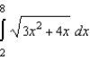 Write the following limit as a definite integral on the interval   where c<sub>i </sub>is any point in the   subinterval.   A)    B)    C)    D)    E)   