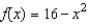 The graph of the function   is given below. Which of the following definite integrals yields the area of the shaded region?   A)    B)    C)    D)    E)   