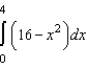 The graph of the function   is given below. Which of the following definite integrals yields the area of the shaded region?   A)    B)    C)    D)    E)   