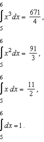 Evaluate the integral.   given,   A)  -65 B)  -2377 C)  -66 D)  -2024 E)  -2025
