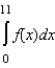 The graph of f consists of line segments, as shown in the figure. Evaluate the definite integral   using geometric formulas.   A)  4 B)  3 C)  1 D)  2 E)  5