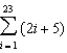Use the properties of summation and Theorem 5.2 to evaluate the sum.   A)  667 B)  552 C)  575 D)  1311 E)  391