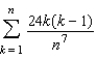 Use the summation formulas to rewrite the expression   without the summation notation. A)    B)    C)    D)    E)   