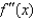 The graph of f is shown below. For which value of x is   zero?   A)    B)    C)    D)    E)   