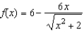 For the function   , use a graphing utility to complete the table and estimate the limit as x approaches infinity.   A)  -6 B)  2 C)  6 D)  0 E)  None of the above