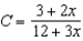 A container holds 3 liters of a 25% brine solution. A model for the concentration C of the mixture after adding x liters of a 0.67 % brine solution to the container and then draining x liters of the well-mixed solution is given as   . Find   . Round your answer to two decimal places. A)  1.00 % B)  0.17 % C)  0.70 % D)  0.67 % E)  0.25 %