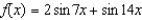 Find all points of inflection of the graph of the function   on the interval   . Round your answer to three decimal places wherever applicable. A)    B)    C)    D)    E)   