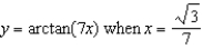 Find the slope-intercept form of the equation of the line tangent to the graph of   . A)    B)    C)    D)    E)   