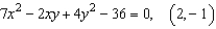 Find an equation of the tangent line to the graph of the function given below at the given point.   (The coefficients below are given to two decimal places.)  A)    B)    C)    D)    E)   