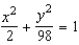 Use implicit differentiation to find an equation of the tangent line to the ellipse   at   . A)    B)    C)    D)    E)   