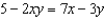 Find   in terms of x and y.   A)    B)    C)    D)    E)   
