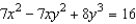 Differentiate   with respect to t (x and y are functions of t) . A)    B)    C)    D)    E)   