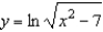 Find the derivative of the function   . A)    B)    C)    D)    E)   