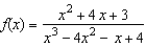 Find all vertical asymptotes (if any)  of the function   . A)    B)    C)    D)    E)   