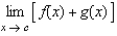 Suppose that   and   . Find the following limit.   A)    B)  -10 C)  -3 D)  -23 E)   