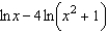 Write the following expression as a logarithm of a single quantity.   A)    B)    C)    D)    E)   