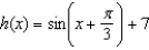 Specify a sequence of transformations for the function   that will yield the graph of h from the graph of the function   . A)  The function   is a horizontal shift     to the right, followed by a vertical shift     downwards. B)  The function   is a horizontal shift     to the left, followed by a vertical shift     upwards. C)  The function   is a horizontal shift     to the left, followed by a horizontal shift     to the right. D)  The function   is a vertical shift     downwards, followed by a horizontal shift     to the right. E)  The function   is a vertical shift     upwards, followed by a horizontal shift     to the left.