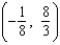 Find the slope of the line passing through the points   and   . A)  63 B)    21 C)  42 D)  21 E)    42