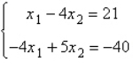 Write the system of linear equations as a matrix equation AX = B, and use Gauss-Jordan elimination on the augmented matrix   to solve for the matrix X. Show all your work.   