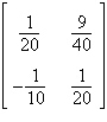 Solve the system of linear equations   using the inverse matrix   A)    B)    C)    D)    E)   