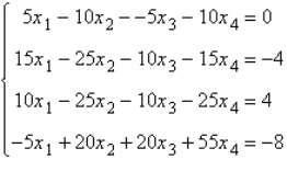 Solve the system of linear equations   using the inverse matrix   . A)    B)    C)    D)    E)   
