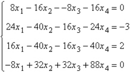 Solve the system of linear equations   using the inverse matrix   . A)    B)    C)    D)    E)   