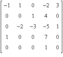 Use the matrix capabilities of a graphing utility to find the determinant of the matrix   . A)  -12 B)  -10 C)  7 D)  -6 E)  4