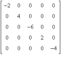 Use the matrix capabilities of a graphing utility to find the determinant of the matrix   . A)  -48 B)  128 C)  -64 D)  -32 E)  -384