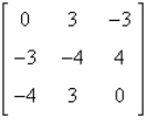 Write a cryptogram for the message  TWO IF BY LAND  using the matrix   . Show all your work. 
