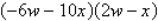 Use the FOIL method to find the indicated product below.   A)    B)    C)    D)    E)   