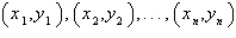 Find the least squares regression line   for the points   by solving the system for a and b.   Points:   space A)  y = 3.93x -4.21 B)  y = 2.80x -3.20 C)  y = -2.66x +2.80 D)  y = -3.47x -4.21 E)  y = -3.20x +2.80
