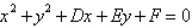 Find the equation of the circle   that passes through the points   . A)    B)    C)    D)    E)   