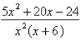 Write the partial fraction decomposition of the rational expression.   A)    B)    C)    D)    E)   