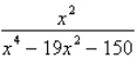 Write the partial fraction decomposition of the rational expression.   A)    B)    C)    D)    E)   