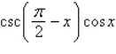 Use fundamental identities to simplify the expression below and then determine which of the following is not equivalent.   A)    B)    C)    D)    E)   