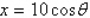 If   , use trigonometric substitution to write   as a trigonometric function of q, where   . A)    B)    C)    D)    E)   
