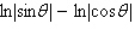 Rewrite   as a single logarithm and then simplify the result. A)    B)    C)    D)    E)   