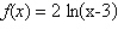 Identify the x-intercept of the function   . A)    B)  The function has no x-intercept. C)    D)    E)   
