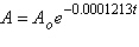 <strong>Carbon dating presumes that, as long as a plant or animal is alive, the proportion of its carbon that is <sup>14</sup>C is constant. The amount of <sup>14</sup>C in an object made from harvested plants, like paper, will decline exponentially according to the equation , where A represents the amount of <sup>14</sup>C in the object, A<sub>o</sub> represents the amount of <sup>14</sup>C in living organisms, and t is the time in years since the plant was harvested. If an archeological artifact has 40% as much <sup>14</sup>C as a living organism, how old would you predict it to be? Round to the nearest year.</strong> A) 5715 years B) 30,411 years C) 87 years D) 7554 years E) 16,006 years