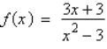 Determine the domain of   . A)  all real numbers except   B)  all real numbers C)  all real numbers except   D)  all real numbers except   E)  all real numbers except  
