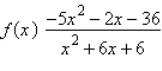 Find the domain of   . A)  all real numbers B)  all real numbers except   C)  all real numbers except   D)  all real numbers except   E)  all real numbers except  