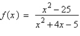 Determine the domain of the function   . A)  Domain: all real numbers B)  Domain: all real numbers except   C)  Domain: all real numbers except   D)  Domain: all real numbers except   E)  Domain: all real numbers except  