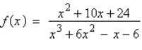 Determine the domain of   . A)  all real numbers except   B)  all real numbers C)  all real numbers except   D)  all real numbers except   E)  all real numbers except  