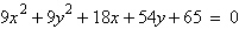 Write the equation of the circle in standard form.   A)    B)    C)    D)    E)   